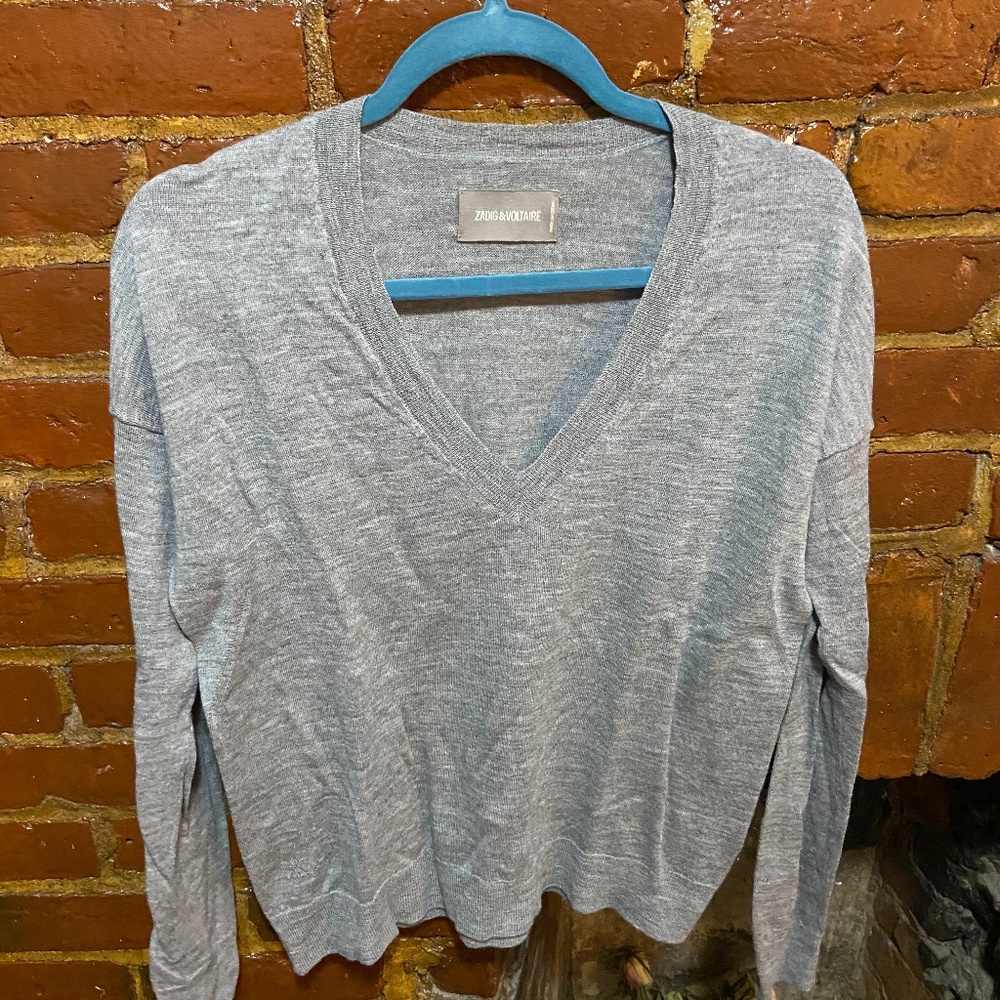 Zadig & Voltaire Grey Skull Sweater